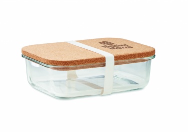 Logo trade advertising product photo of: Glass lunch box with cork lid