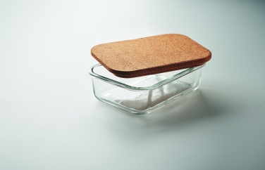 Logotrade business gift image of: Glass lunch box with cork lid