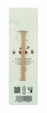 Logo trade promotional items picture of: Natural pencil in seeded pouch