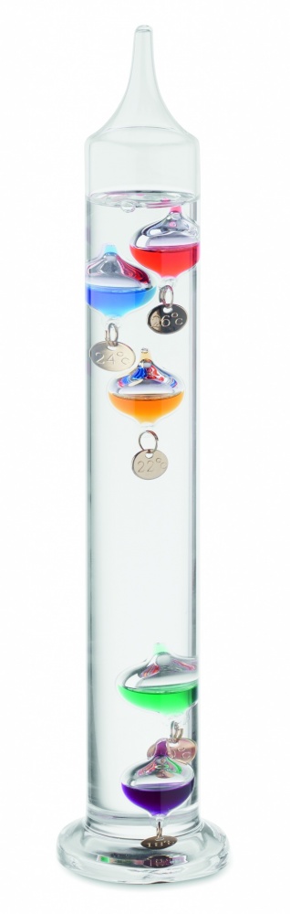 Logo trade promotional gift photo of: Galileo thermometer glass 28cm