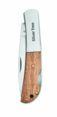 Logotrade promotional merchandise image of: Foldable knife in acacia wood