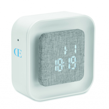 Logotrade promotional giveaways photo of: Recycled ABS/RPET alarm clock Stuttgart