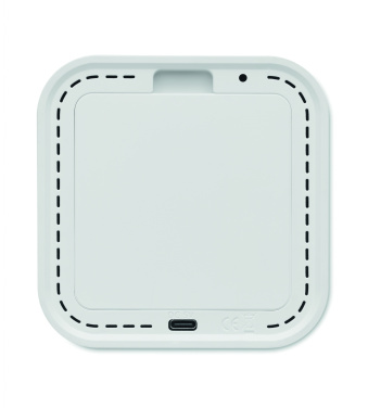 Logo trade advertising products picture of: Recycled ABS/RPET alarm clock Stuttgart