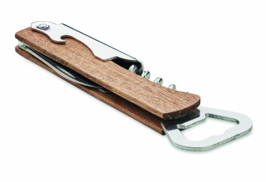 Logo trade corporate gifts picture of: 3 in 1 bamboo bottle opener WOOL