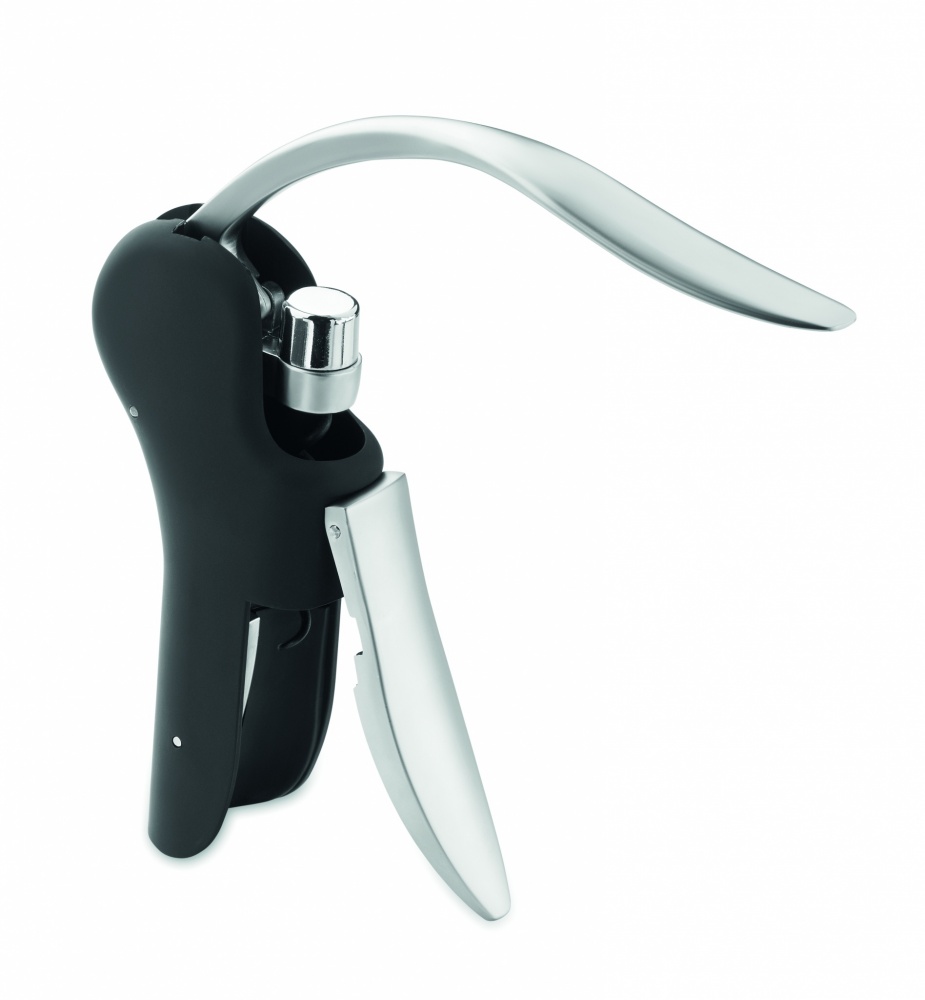 Logo trade business gifts image of: Automatic lever corkscrew
