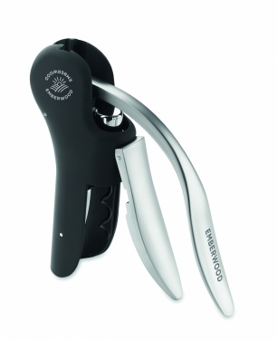 Logo trade promotional giveaways image of: Automatic lever corkscrew