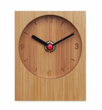 Logotrade promotional product picture of: Bamboo table clock