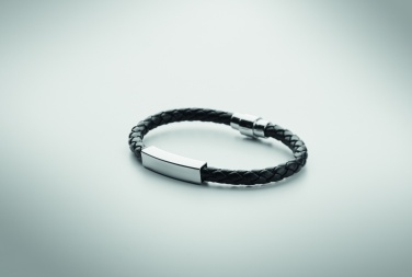 Logotrade promotional item image of: Braided faux leather bracelet