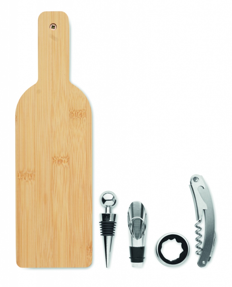 Logotrade advertising products photo of: Bottle shaped wine set