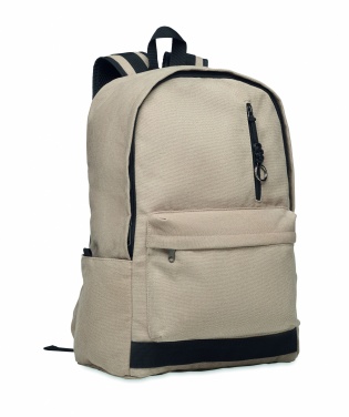 Logotrade promotional giveaways photo of: A 15-inch laptop backpack made of recycled pre-consumer cotton with customizable printing