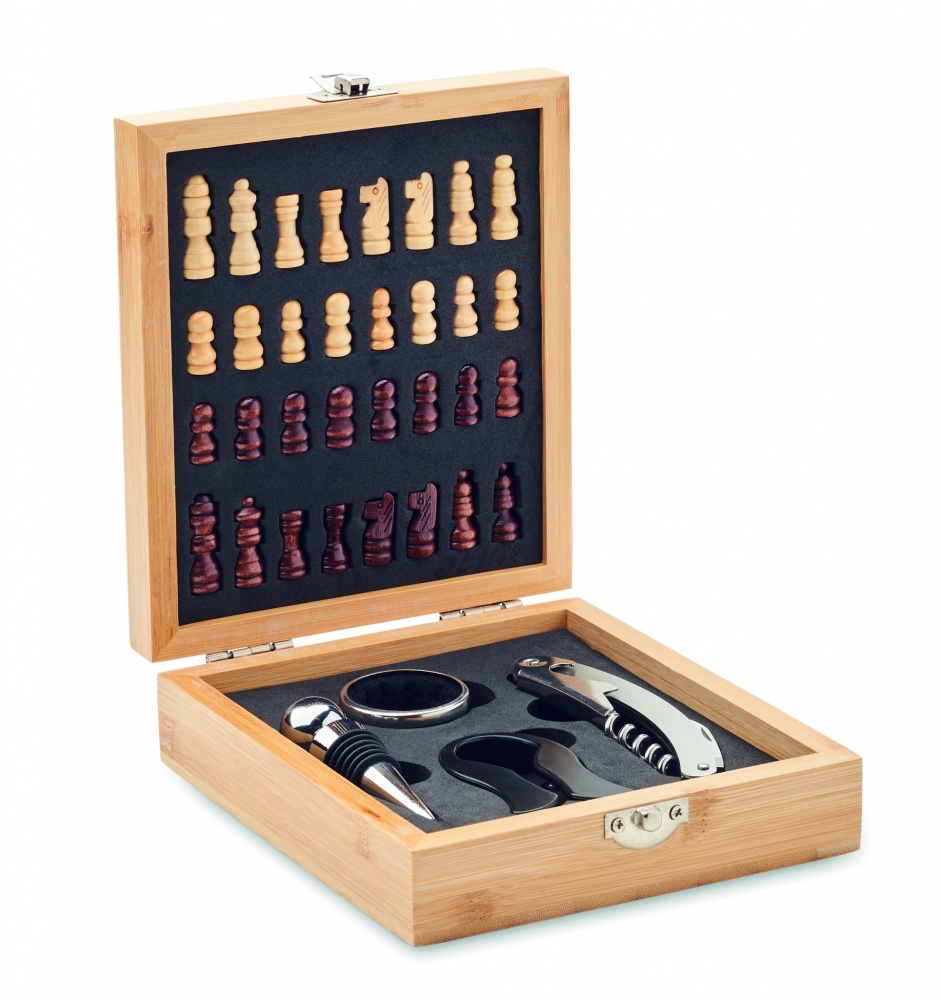 Logotrade advertising product image of: Chess board wine set