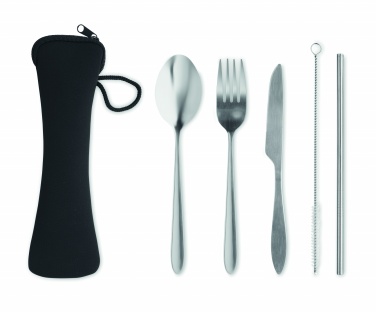 Logo trade advertising products image of: Cutlery set stainless steel