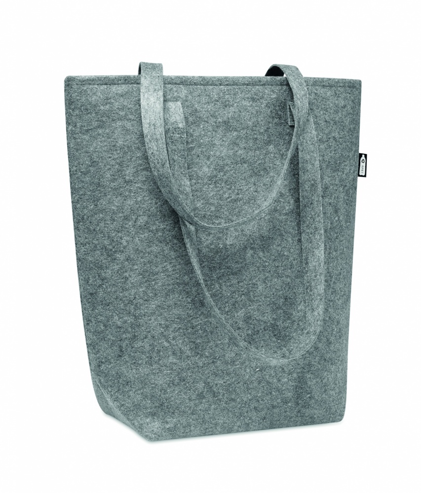 Logo trade promotional item photo of: RPET felt shopping bag
