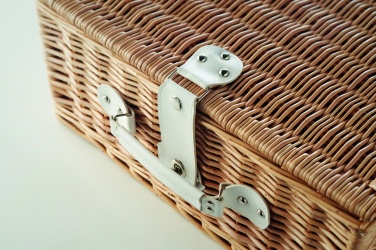 Logotrade promotional gift image of: Wicker picnic basket 4 people