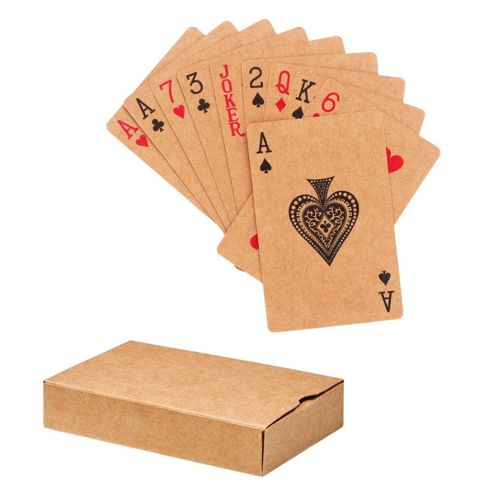 Logo trade promotional giveaways image of: Recycled paper playing cards
