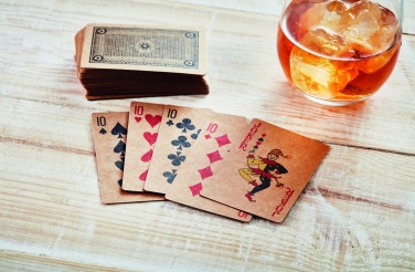 Logo trade promotional products image of: Recycled paper playing cards