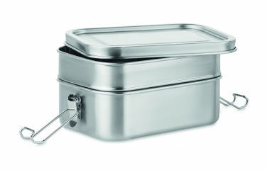 Logo trade promotional items image of: Stainless steel lunch box