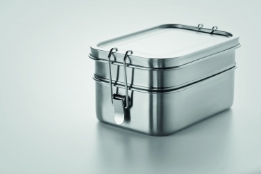Logo trade business gift photo of: Stainless steel lunch box