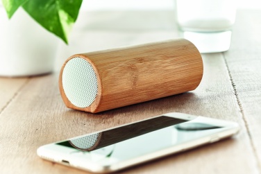 Logotrade promotional giveaway picture of: Wireless bamboo speaker 2x5W