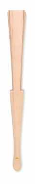 Logotrade promotional item picture of: Wood hand fan with cork fabric