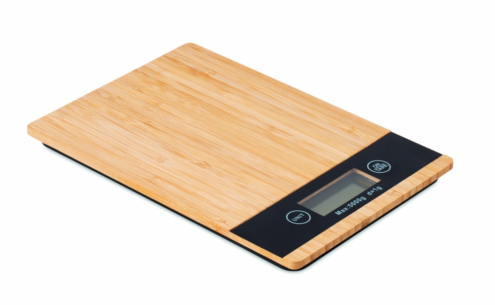 Logotrade promotional product picture of: Bamboo digital kitchen scales