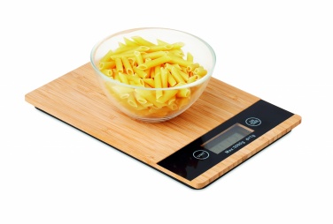 Logo trade corporate gift photo of: Bamboo digital kitchen scales