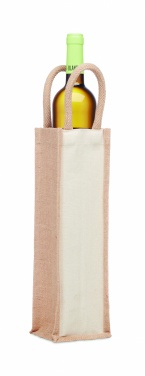 Logotrade promotional giveaways photo of: Jute wine bag for one bottle