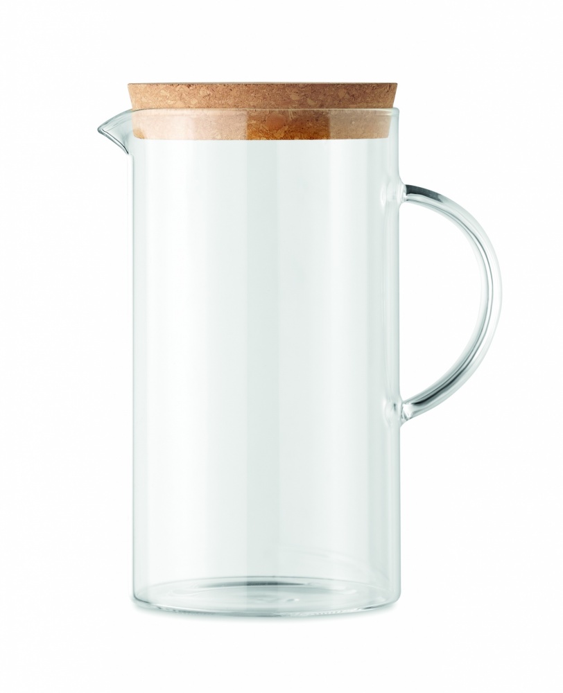 Logo trade promotional items image of: Borosilicate glass decanter 1L