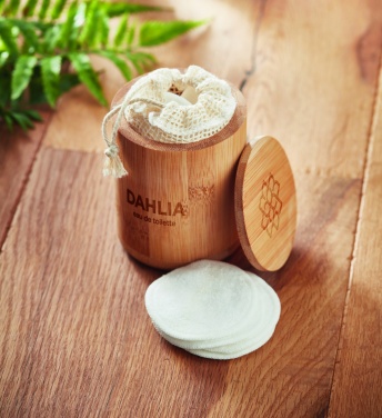 Logo trade promotional product photo of: Bamboo fibre cleansing pad set