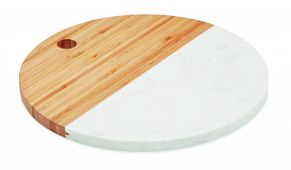 Logo trade advertising products picture of: Marble/ bamboo serving board