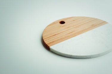 Logo trade promotional gift photo of: Marble/ bamboo serving board