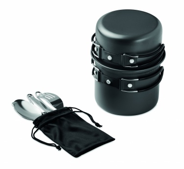 Logo trade corporate gift photo of: 2 camping pots with cutlery