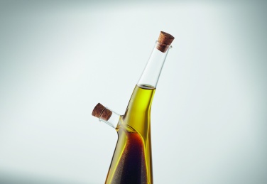 Logo trade promotional giveaway photo of: Glass oil and vinegar bottle