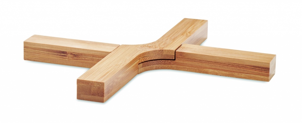 Logotrade promotional product image of: Bamboo foldable pot stand