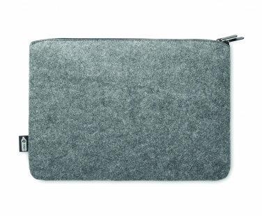 Logotrade promotional item picture of: RPET felt zipped laptop bag