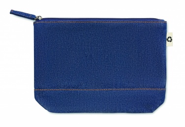 Logo trade promotional product photo of: Recycled denim cosmetic pouch
