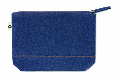 Logotrade promotional gift picture of: Recycled denim cosmetic pouch