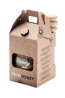 Logotrade promotional gift picture of: Wildflower honey jar set 50gr