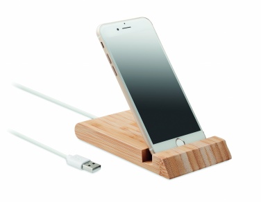 Logotrade corporate gifts photo of: Bamboo wireless charger  10W ODOS
