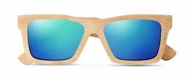 Logo trade promotional items picture of: Sunglasses and case in bamboo KEILA