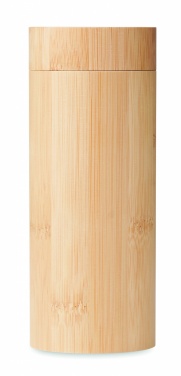 Logo trade promotional merchandise picture of: Sunglasses and case in bamboo KEILA