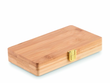 Logo trade promotional gifts image of: 21 pcs tool set in bamboo case