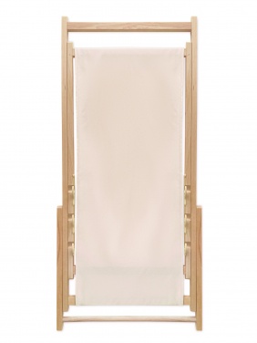 Logo trade corporate gifts image of: Beach chair in wood