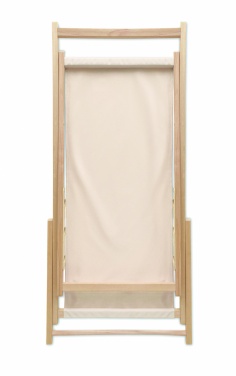 Logo trade promotional gifts picture of: Beach chair in wood
