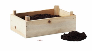 Logo trade promotional gifts image of: Strawberry kit in wooden crate