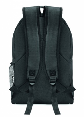 Logo trade promotional giveaways image of: 600D RPET 2 tone backpack