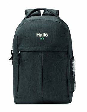 Logo trade corporate gifts image of: 600D RPET 2 tone backpack