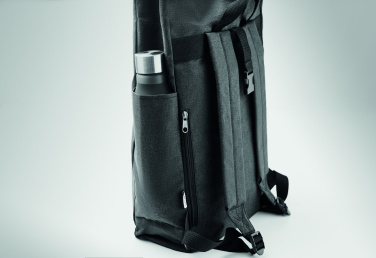 Logo trade promotional giveaways picture of: 600D RPET 2 tone backpack