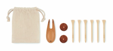Logo trade promotional merchandise image of: Golf accessories set in pouch