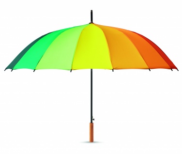 Logo trade promotional items image of: 27 inch rainbow umbrella